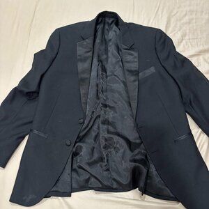 Black Tux Suit Coat - Tollegno Wool